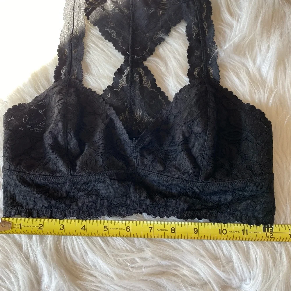 Free People Black Lace Bralette